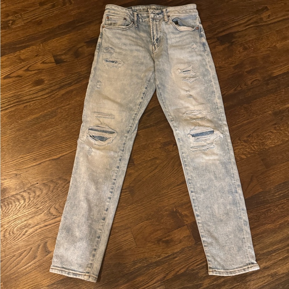 AE AirFlex+ Patched Athletic Fit Jean. Size 28x30